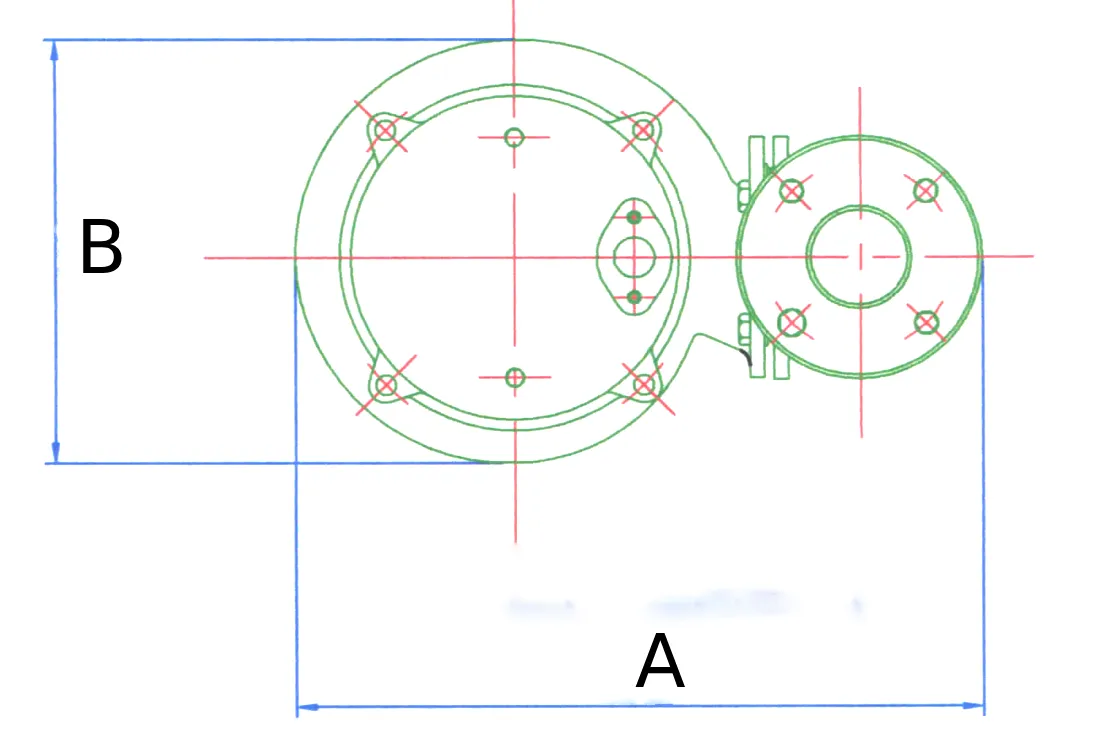 BF Dimension Diagram A and B